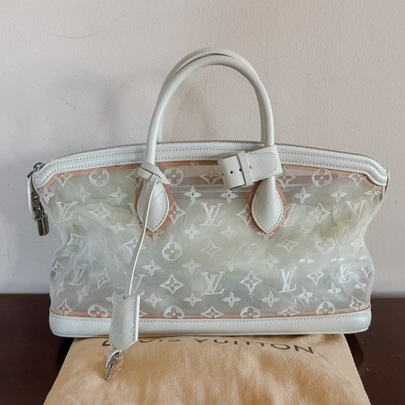 Louis Vuitton Handbags - Louis Vuitton Monogram Transparence Lockit East-West White